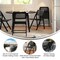 Flash Furniture Galene Cane Rattan Folding Chairs w/Solid Wood Frame and Seat and Ventilated Back, Natural/Blk, 2PK SK-220905-BLK-GG - alternate 8